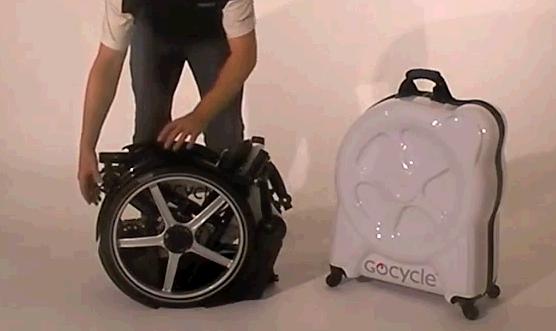Gocycle in Hard Case verstauen